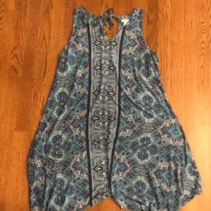 Blue paisley dress